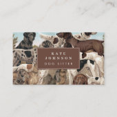 ドッグシッターのトレーナー動物気に犬アポイントメント 名刺 (正面)