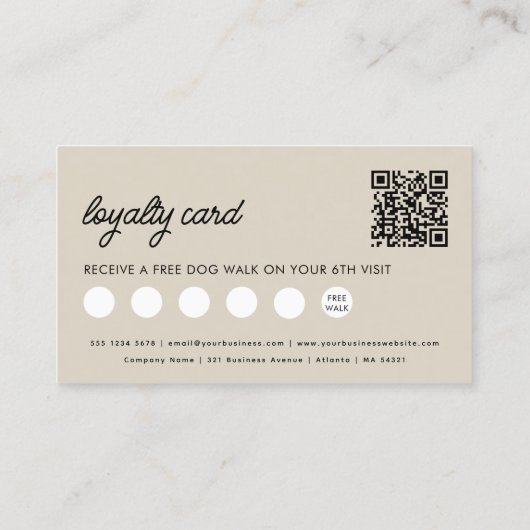 ドッグシッターのトレーナー動物気に犬ロイヤリティ 名刺 (裏面)