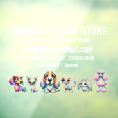 ドッグシッターの窓にしがみつく ウィンドウサイン (シート3)