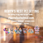 ドッグシッターの窓にしがみつく ウィンドウサイン (シート2)