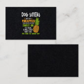 ドッグシッターはパイナップルのようだ。 名刺 (正面/裏面)