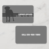 ドッグシッターグルーミングドッグ歩く 名刺 (正面/裏面)