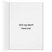 ドッグシッターサンキューカード (内側 (右))