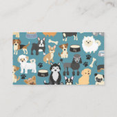 ドッグシッタードッグウォーカー子犬型 名刺 (裏面)