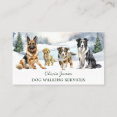 ドッグシッター及びドッグウォーカー名刺 名刺 (正面)