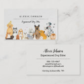 ドッグシッター名刺 名刺 (正面/裏面)