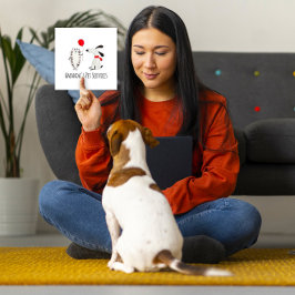 ドッグシッター猫シッターペットサービスグルーミングかわいい スクエア名刺