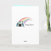 ドッグシッター、ウォーカー、グルーマー、または獣医への感謝 サンキューカード (裏面)