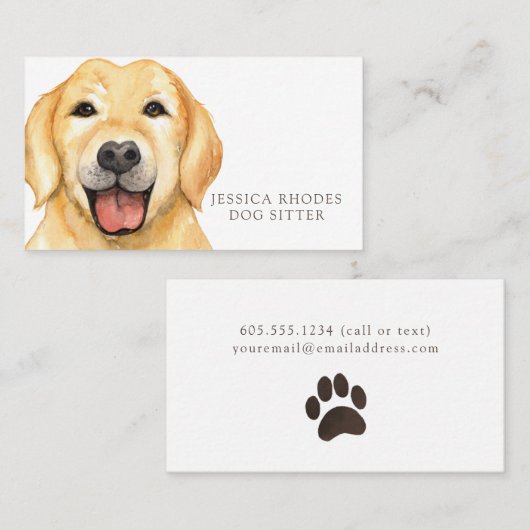 ドッグシッター 名刺 (正面/裏面)