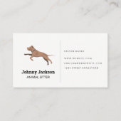 ドッグシッター |犬ランニングの 名刺 (正面)