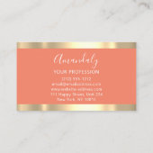 ドッグシッターPETファッションブ気にティックバスセットコーラル 名刺 (裏面)