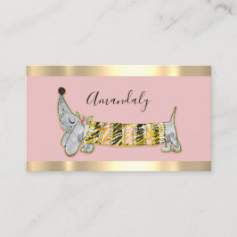 ドッグシッターPET'sファッションブティック気にバラ 名刺