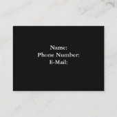 ドッグシッターRubyカバリエールキングチャールズスパニエル犬 名刺 (裏面)