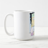 ドッグショーの登録簿-マグ コーヒーマグカップ (左)