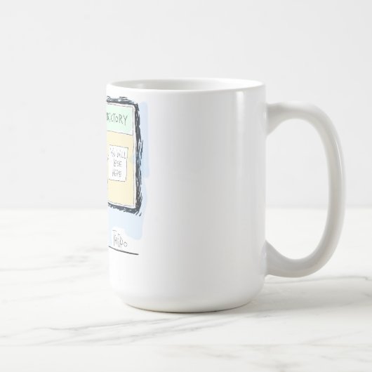 ドッグショーの登録簿-マグ コーヒーマグカップ (右)