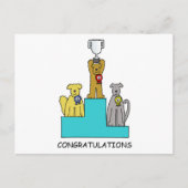 ドッグショー成功おめでとう ポストカード (正面)