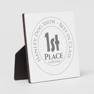 ドッグショー最高の – 第1期賞トロフィー賞受賞 フォトプラーク