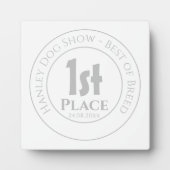 ドッグショー最高の – 第1種賞賞受賞者 フォトプラーク (正面)