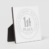 ドッグショー最高の – 第1種賞賞受賞者 フォトプラーク (正面)