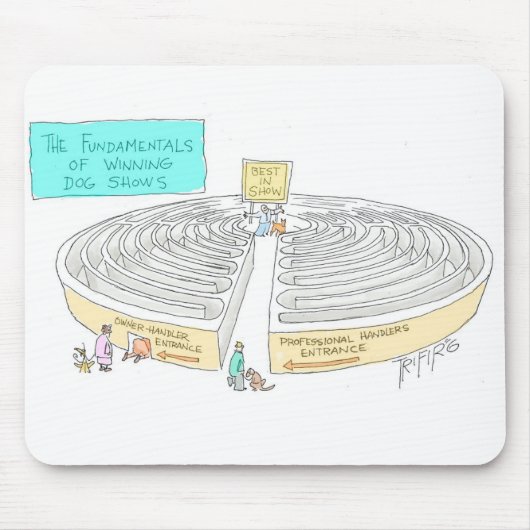 ドッグショー-マウスパッドの基礎 マウスパッド (正面)