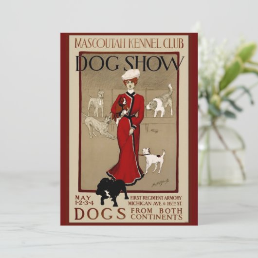 ドッグショー 招待状 (スタンド正面)