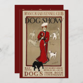 ドッグショー 招待状 (正面/裏面)
