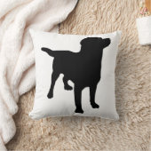ドッグシルエット クッション (ブランケット)