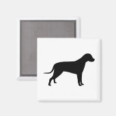 ドッグシルエット マグネット (正面/裏面)