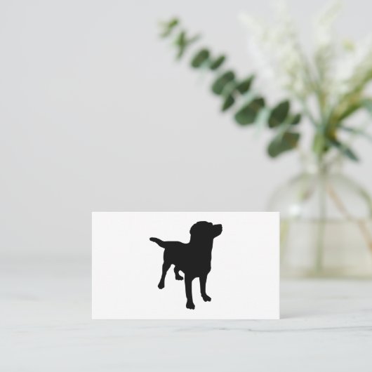ドッグシルエット 名刺 (スタンド正面)