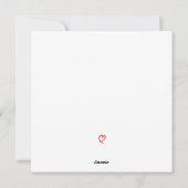 ドッグシンプルおもしろいから来たファーメリークリスマス シーズンカード (裏面)