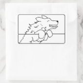 ドッグジョイ 長方形シール (バッグ)