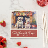 ドッグスいけなクリスマ紙ナプキンス スタンダードランチョンナプキン (インサイチュ)