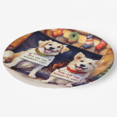 ドッグスいけなクリスマ紙プレート ペーパープレート (アングル)