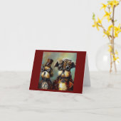 ドッグススチームパンク カード (黄色い花)