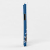 ドッグスタイリッシュ引用文ブルーペット写真 Case-Mate iPhoneケース (裏面/右)