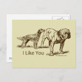 ドッグスニフスお尻 ポストカード (正面/裏面)