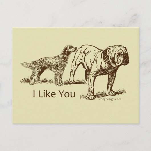 ドッグスニフスお尻 ポストカード (正面)