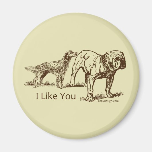 ドッグスニフスお尻 マグネット (正面)