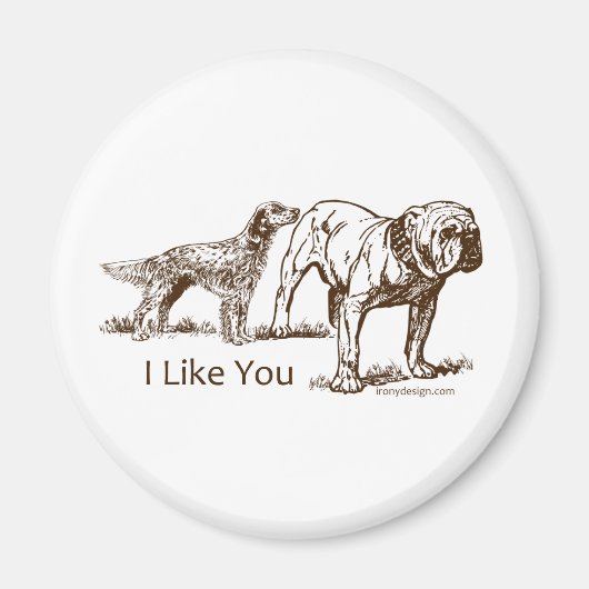 ドッグスニフスお尻 マグネット (正面)