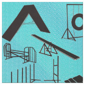 ドッグスポーツの機敏性 ファブリック (クローズアップ)