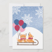 ドッグスレッジング バースデー ご招待 招待状 (裏面)