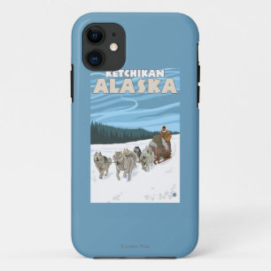 ドッグスレディングシーン-アラスカ、ケチカン iPhone 11 ケース