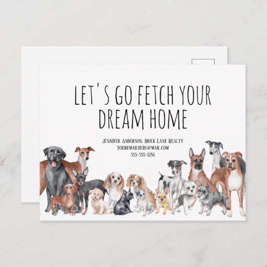 ドッグス実在エテート農業マーケティング ポストカード (正面/裏面)