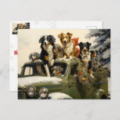 ドッグズアットザツリーファームヴィンテージ ポストカード (正面/裏面)