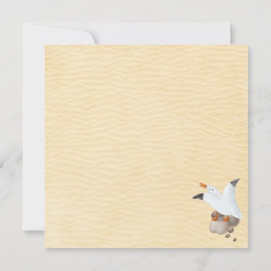 ドッグズアットビーチサマービベス ノートカード (裏面)