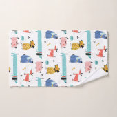 ドッグズカートゥーンスタイル バスタオルセット (ハンドタオル)