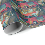 ドッグズザモーニングトランプのポーカーナイトおもしろい ラッピングペーパー (ロールコーナー)