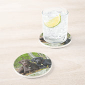 ドッグズパピズブラックラボチョコレートラブラドール取得 コースター (側面)