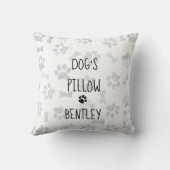 ドッグズピロードッグルームDecor Paw パーソナライズされた Dog クッション (裏面)