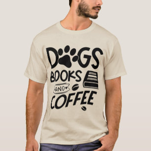 ドッグズブックスコーヒータイポグラフィ引用文ことわざ読ズ Tシャツ